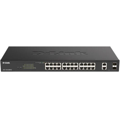 Switch d - link 26 puertos gestionable gigabit poe 2 sfp