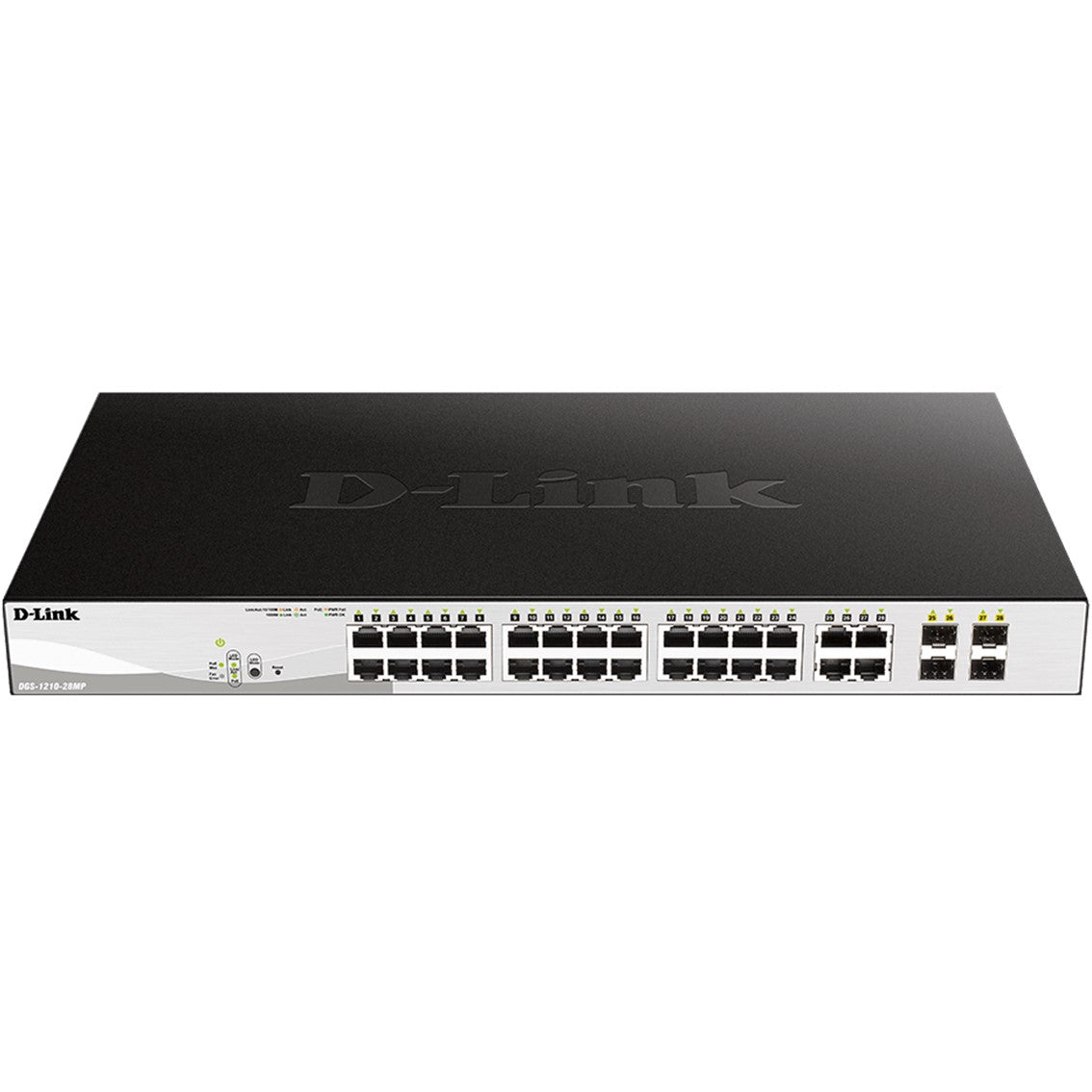 Switch d - link 28 puertos gestionable 24 gigabit ethernet 10 - 100 - 1000 poe 4 sfp