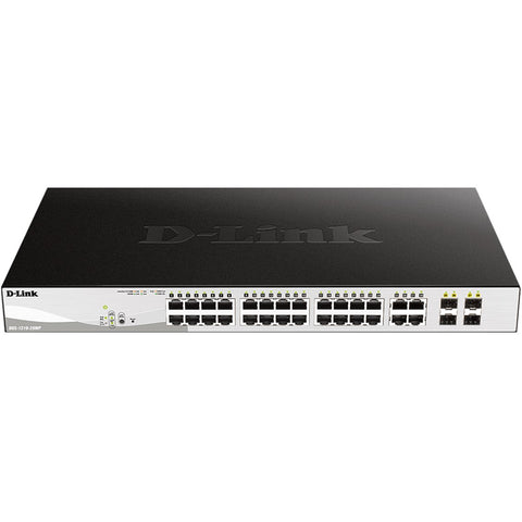 Switch d - link 28 puertos gestionable 24 gigabit ethernet 10 - 100 - 1000 poe 4 sfp