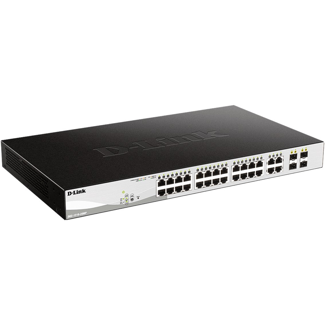 Switch d - link 28 puertos gestionable 24 gigabit ethernet 10 - 100 - 1000 poe 4 sfp