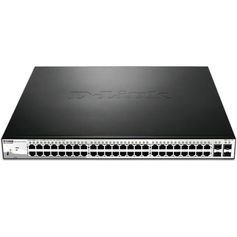 Switch d - link 52 puertos gestionable 48 gigabit ethernet 10 - 100 - 100 poe 4 sfp