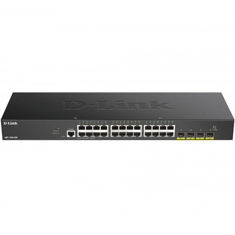 Switch d - link 28 puertos gestionable 24 gigabit ethernet 10 - 100 - 1000 4 sfp l3 lite