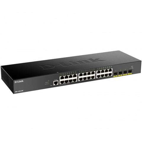 Switch d - link 28 puertos gestionable 24 gigabit ethernet 10 - 100 - 1000 4 sfp l3 lite