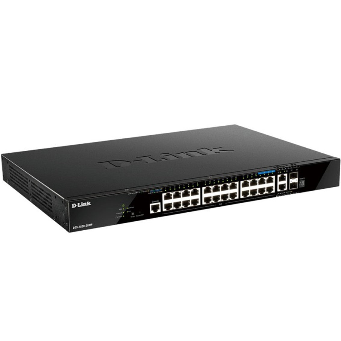 Switch d - link 28 puertos gestionable 24 gigabit ethernet 10 - 100 - 1000 poe 4 sfp