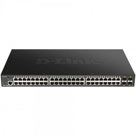 Switch d - link 52 puertos gestionable 48 gigabit ethernet 10 - 100 - 1000 poe 4 sfp