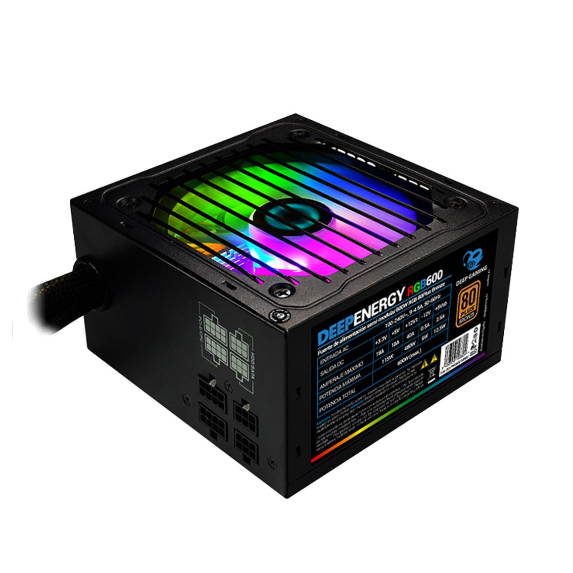 Fuente alimentacion deep gaming energy - g rgb atx 850w