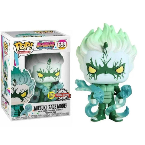 Funko pop animacion boruto mitsuki sage mode brillo en la oscuridad glow in the dark exclusivo dynos 46079