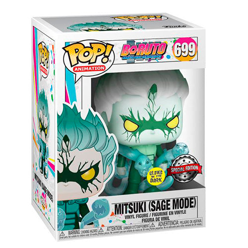 Funko pop animacion boruto mitsuki sage mode brillo en la oscuridad glow in the dark exclusivo dynos 46079