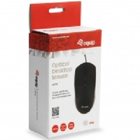 Mouse raton equip life 2 botones optico usb negro 1000dpi