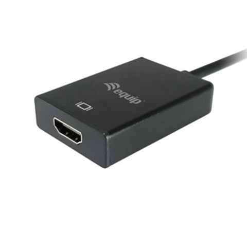 Adaptador equip vga macho a hdmi hembra con audio jack 3.5pulgadas 119038