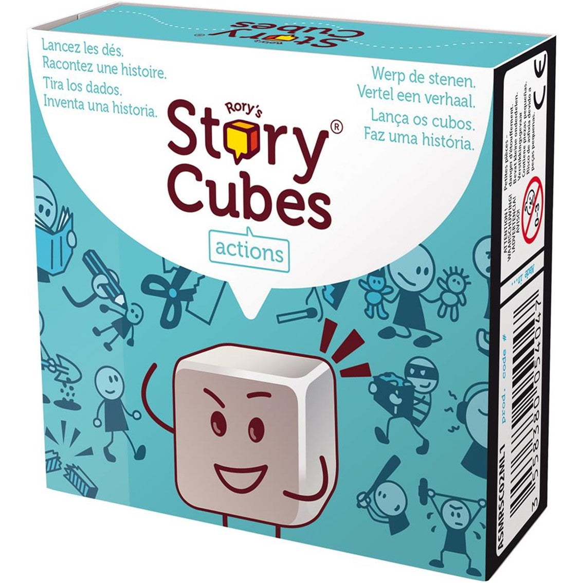 Juego de mesa asmodee story cubes acciones pegi 8