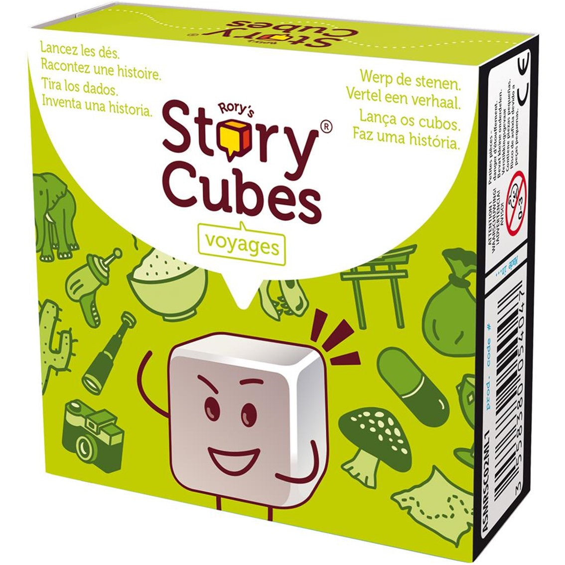 Juego de mesa asmodee story cubes viajes pegi 8