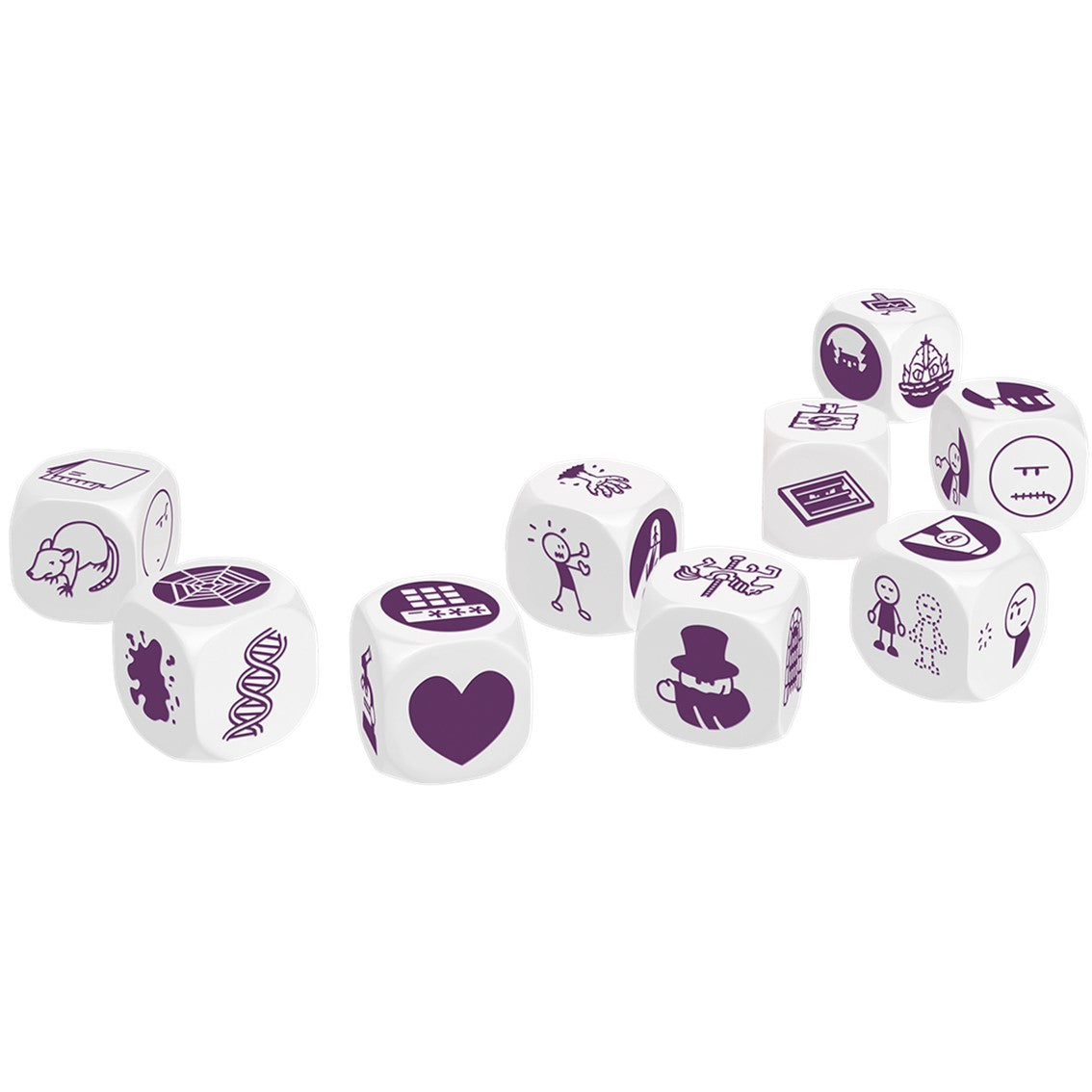 Juego de mesa asmodee story cubes mystery pegi 8