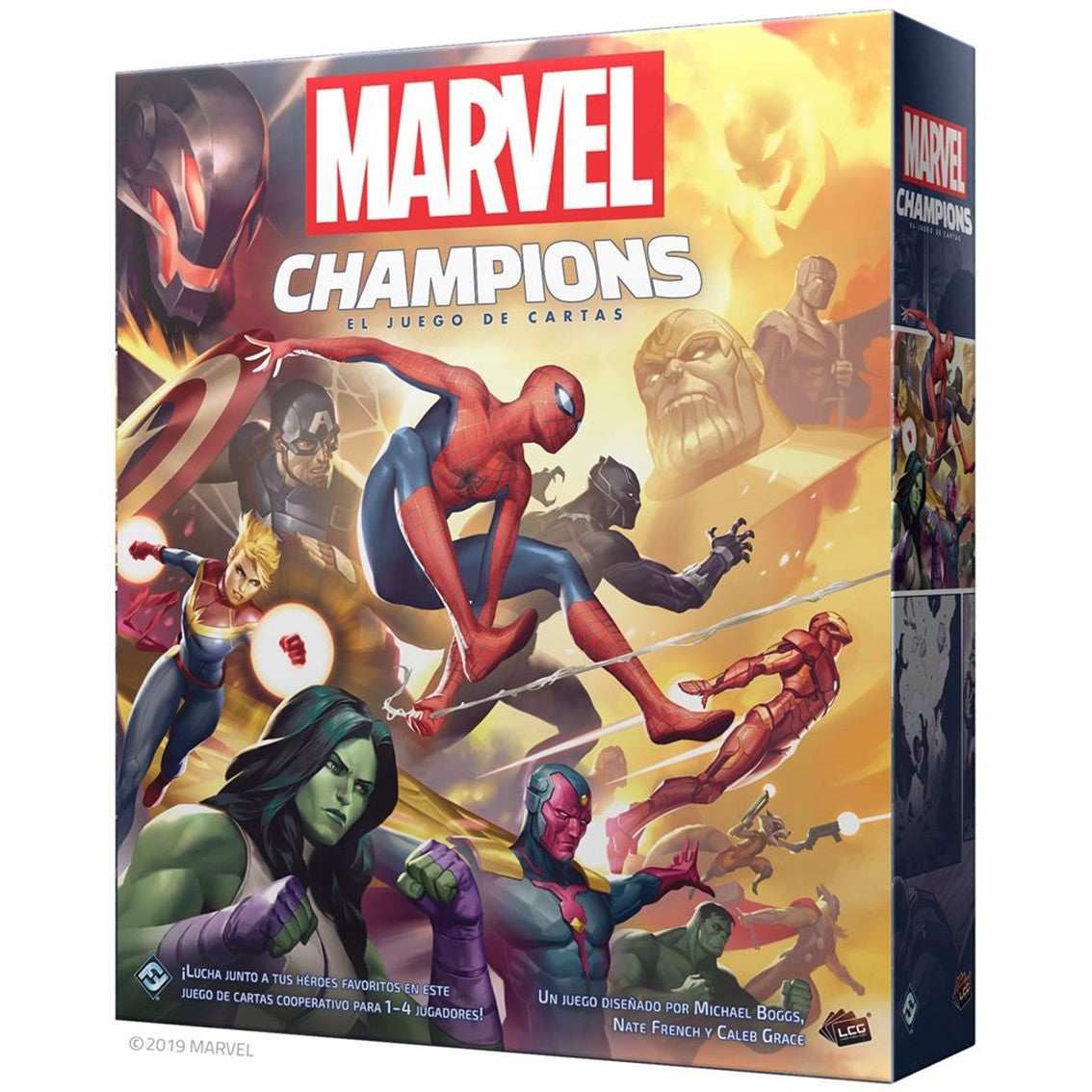 Juego de mesa asmodee marvel champions: el juego de cartas pegi 14