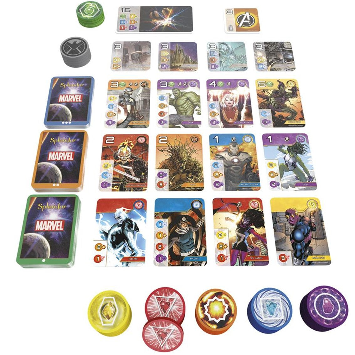 Juego de mesa asmodee splendor marvel pegi 10