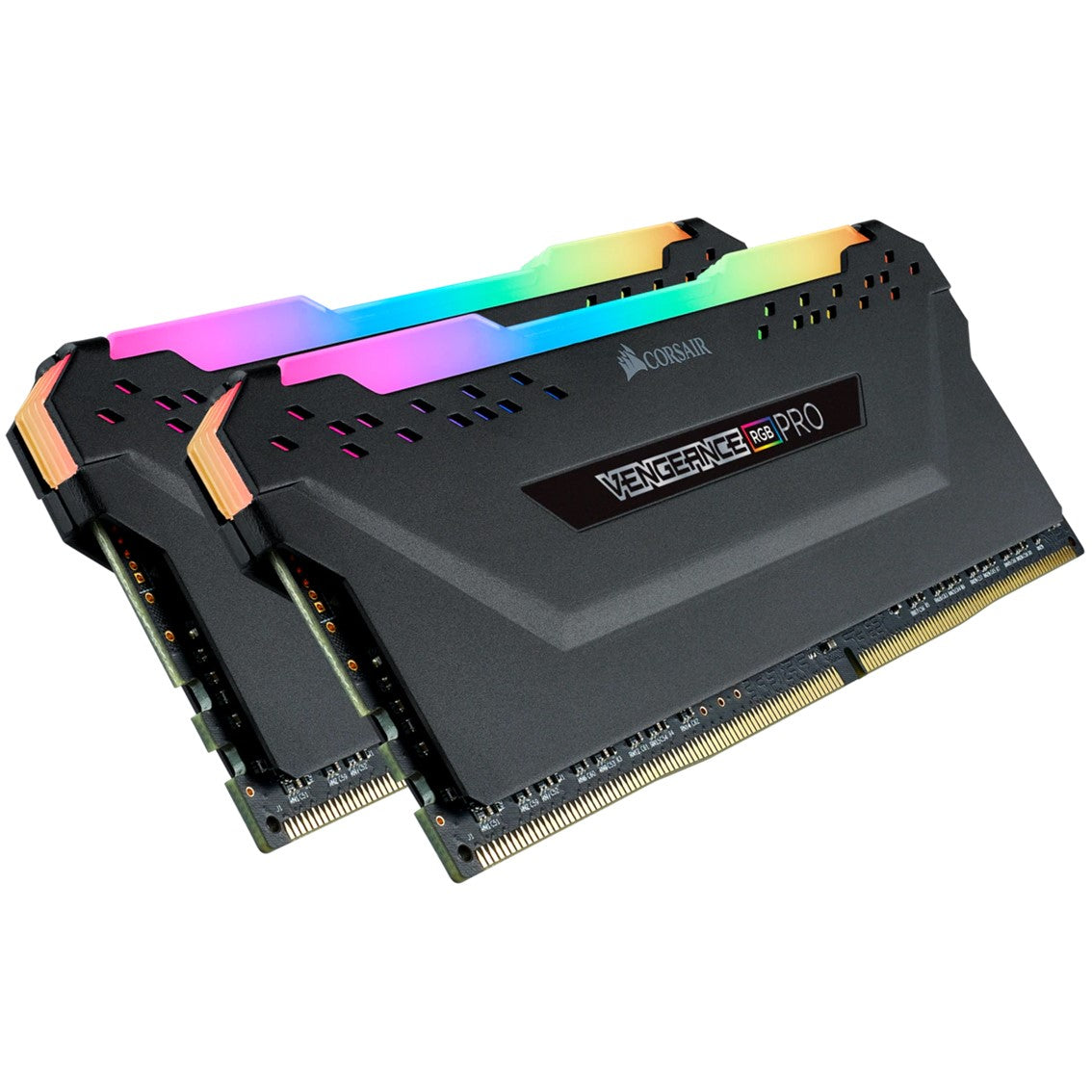 Memoria ram ddr4 16gb kit 2x8 corsair vengeance - pc4 - 25600 -  3200mhz -  c16 rgb negro