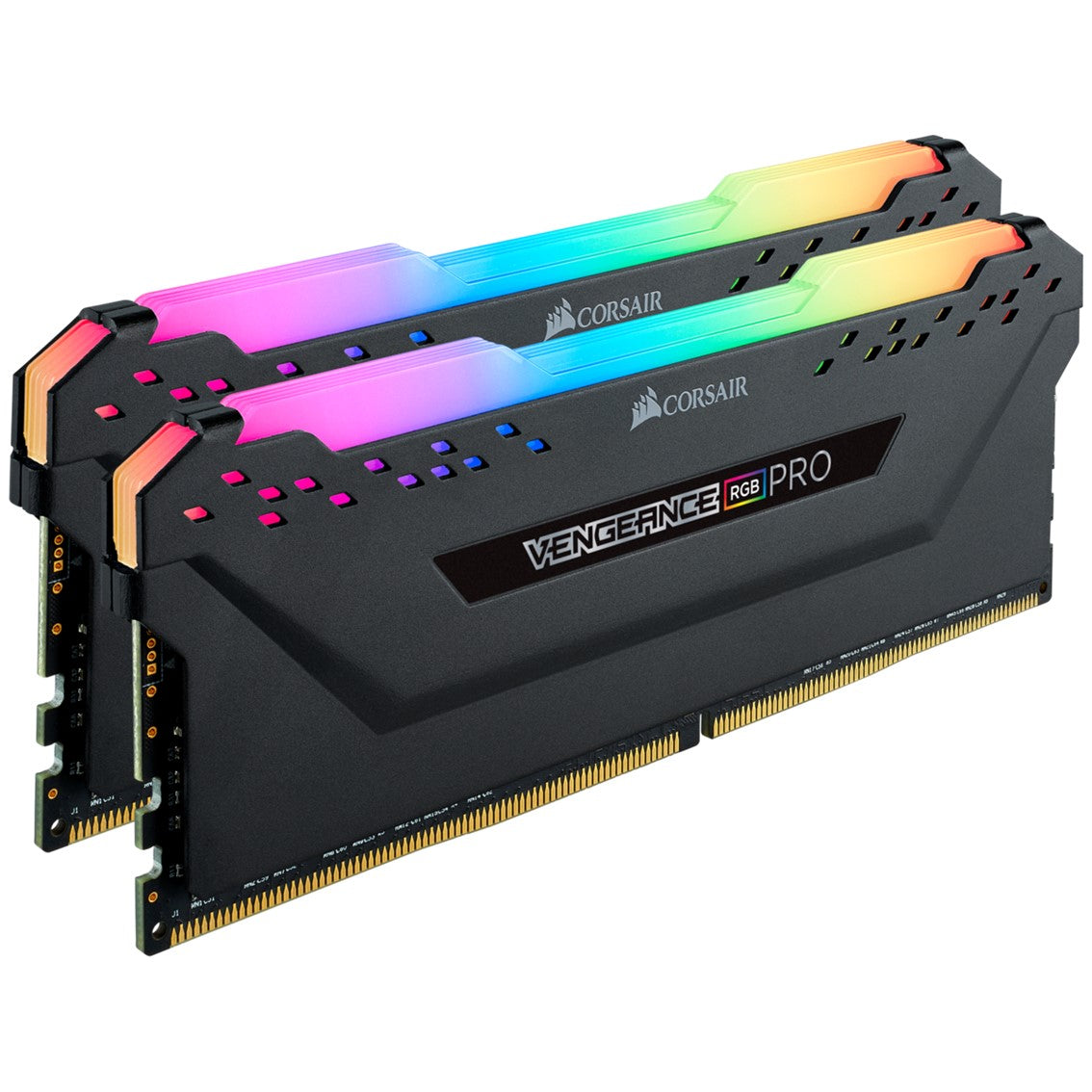 Memoria ram ddr4 16gb kit 2x8 corsair vengeance - pc4 - 25600 -  3200mhz -  c16 rgb negro