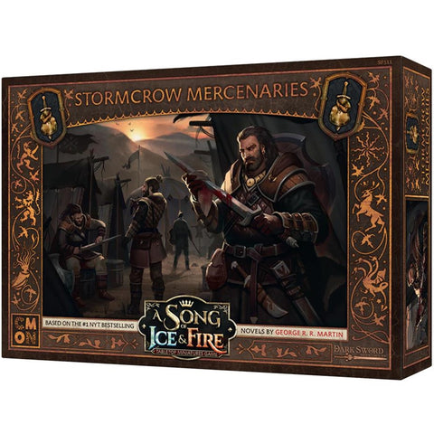 Juego de mesa asmodee cancion de hielo y fuego: mercenarios de los cuervos de tormenta pegi 14