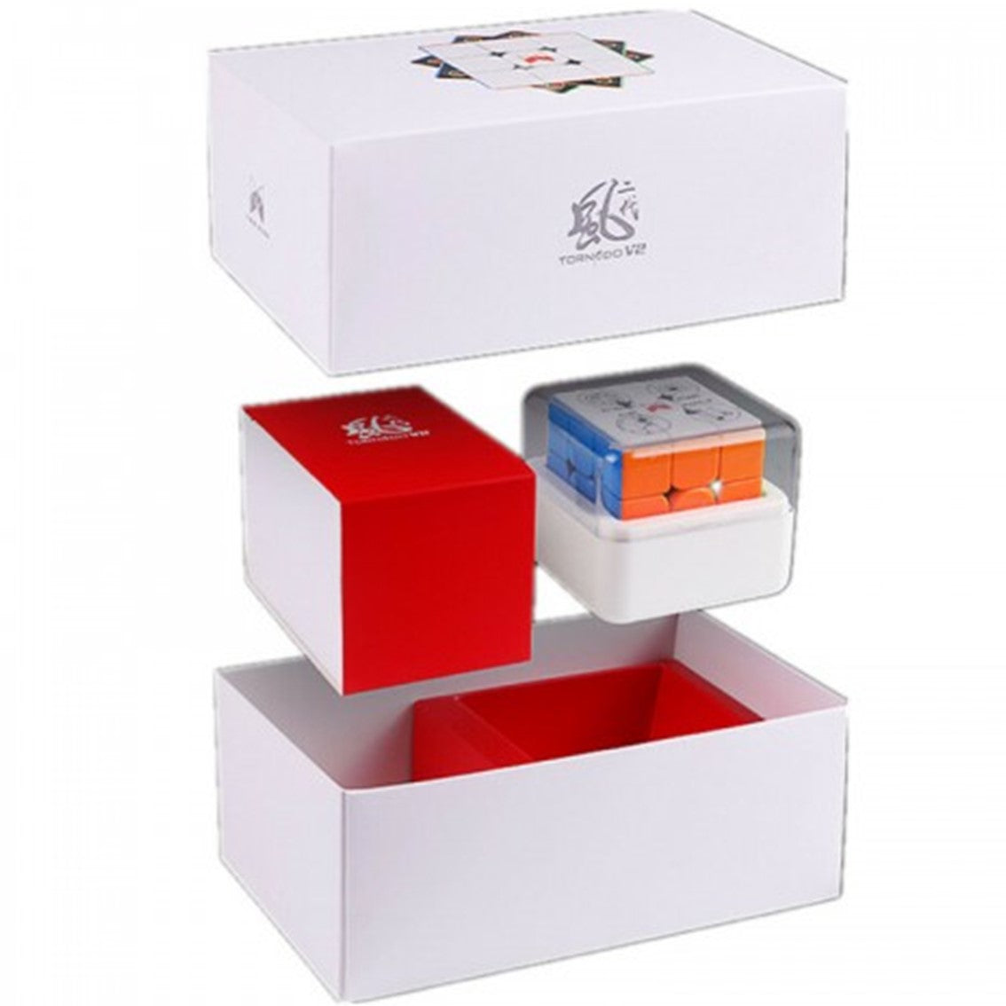 Cubo de rubik qiyi x - man tornado v1 3x3 mag.stick