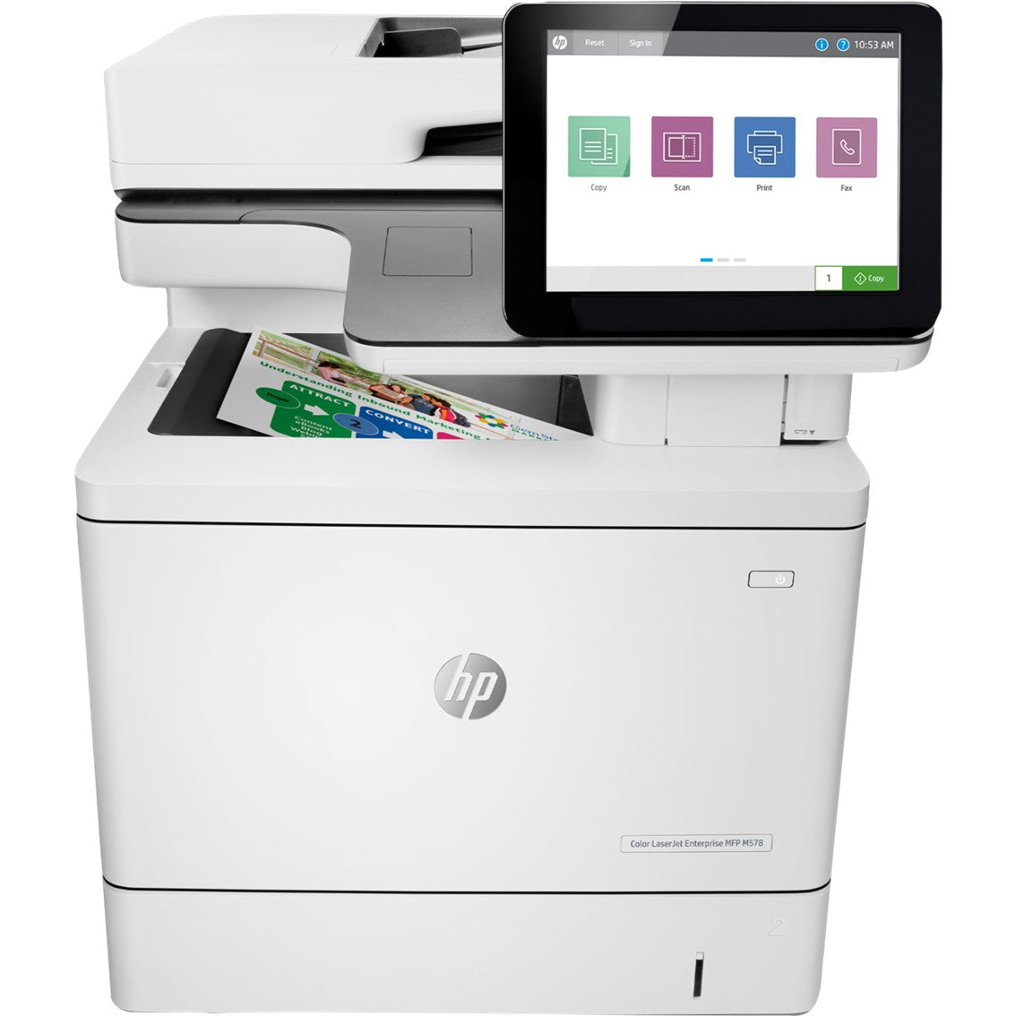 Multifunción láser hp laserjet enterprise mfp m578f wifi duplex