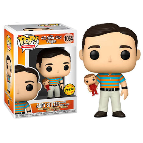 Funko pop cine virgen a los 40 andy sujetando a oscar con opcion chase 54469