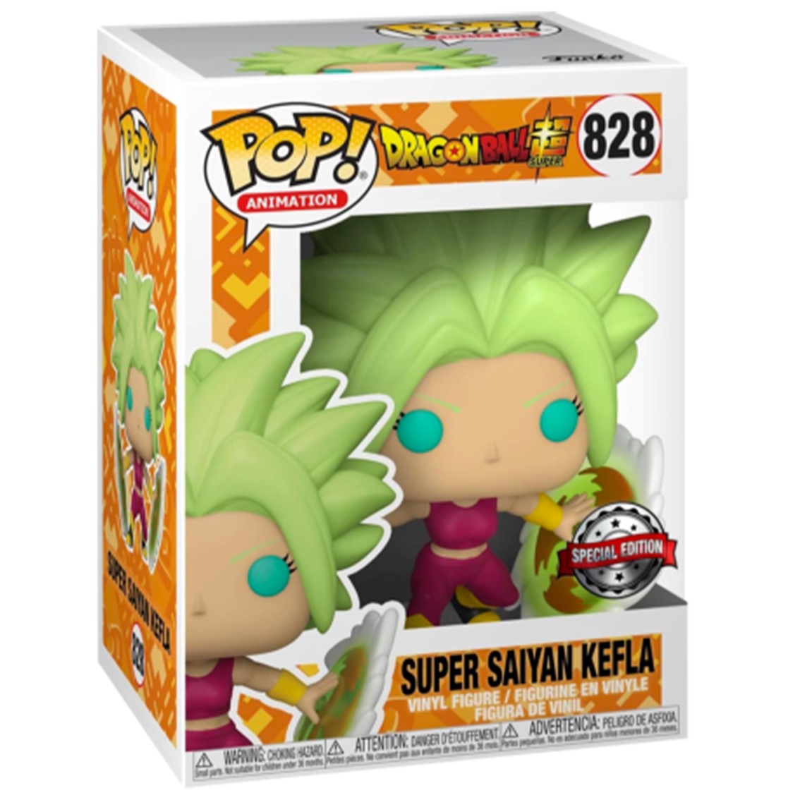 Funko pop dragon ball s super saiyan kefla edicion especial exclusivo