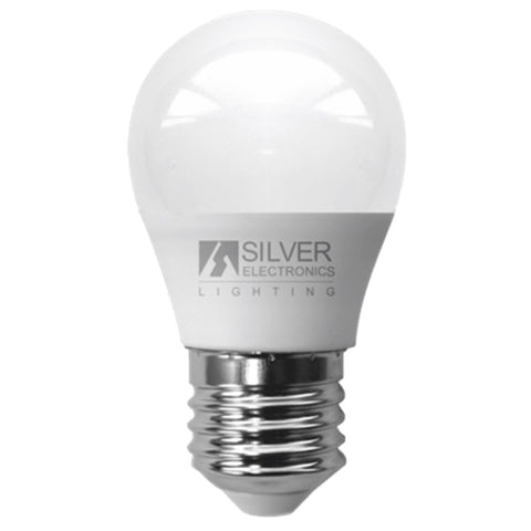 Bombilla led silver electronic eco esferica 5w=35w -  e27 -  3000k -  399 lm -  180º -  luz calida -  a+