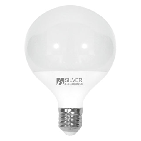 Bombilla led decorativa silver electronics globo 12w=90w -  e27 -  3000k -  1155 lm -  luz calida -  a+