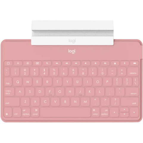 Teclado logitech keys to go wireless inalambrico para iphone ipad y apple tv blush