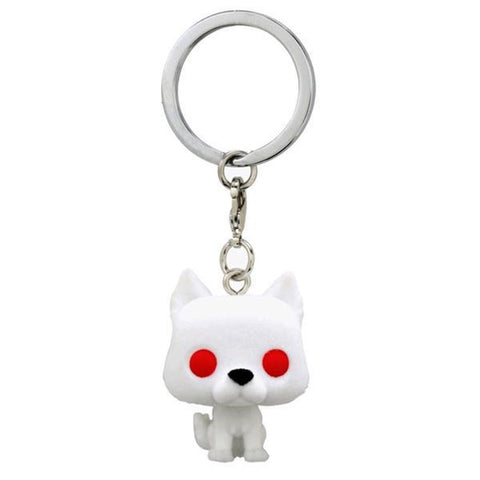 Funko pop keychain llavero juego de tronos fantasma terciopelo flocked edicion especial 45044