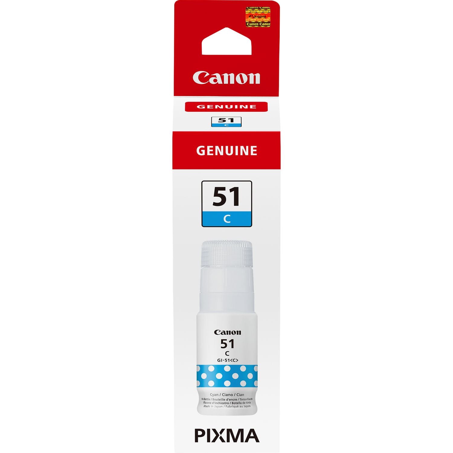 Cartucho tinta canon cian gi - 51c 70ml 7700 paginas