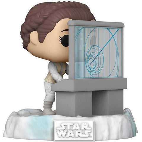 Funko pop deluxe star wars princesa leia en la batalla de la base en echo 45901