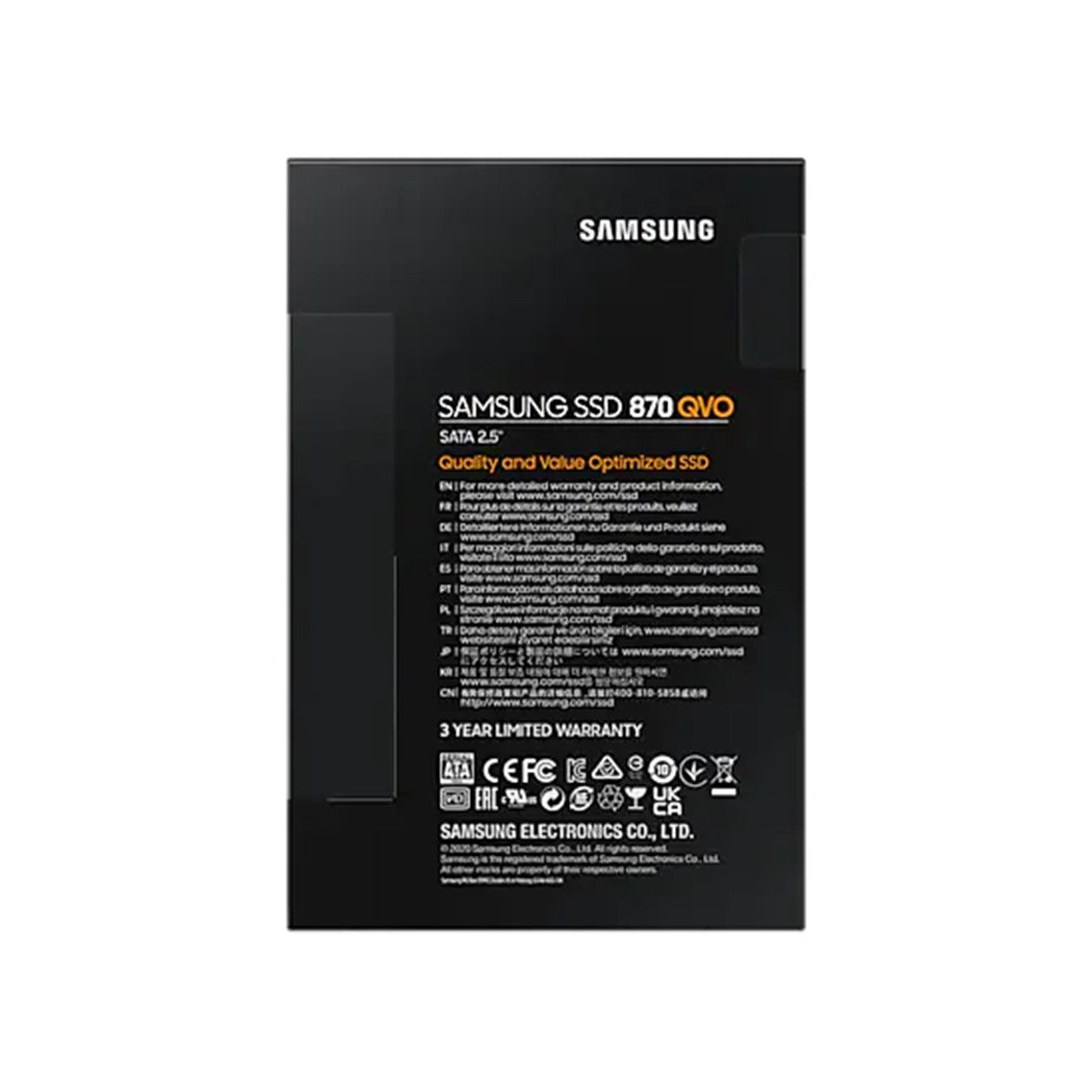 Disco duro interno solido ssd samsung mz - 77q1t0bw - 870 qvo -  1tb -  2.5pulgadas -  sata3