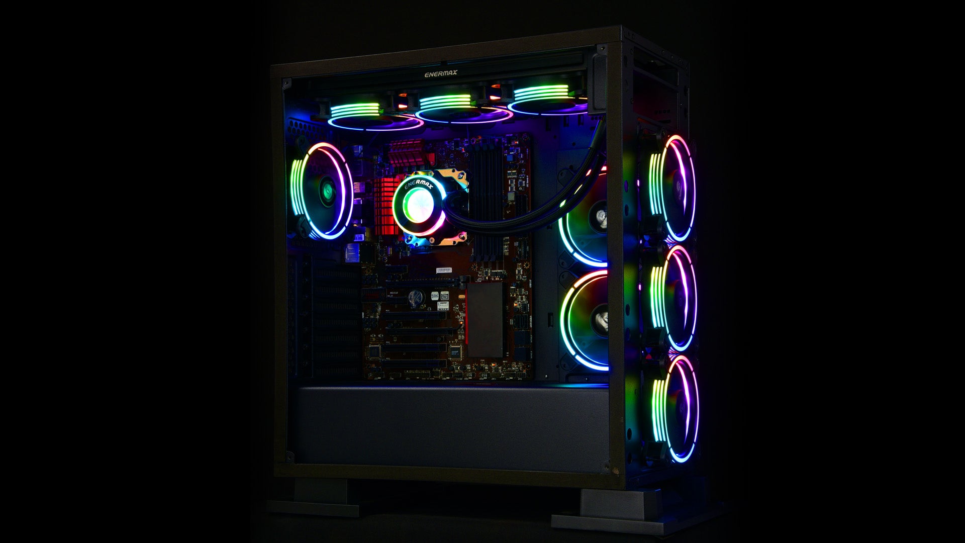 Ventilador gaming enermax t.b. rgb ad. 120mm pack de 3