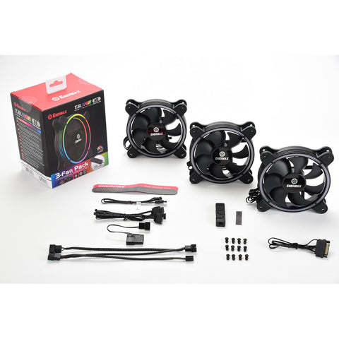 Ventilador gaming enermax t.b. rgb ad. 120mm pack de 3