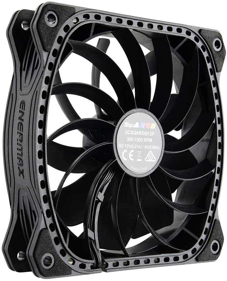 Ventilador gaming enermax squa rgb 120 mm