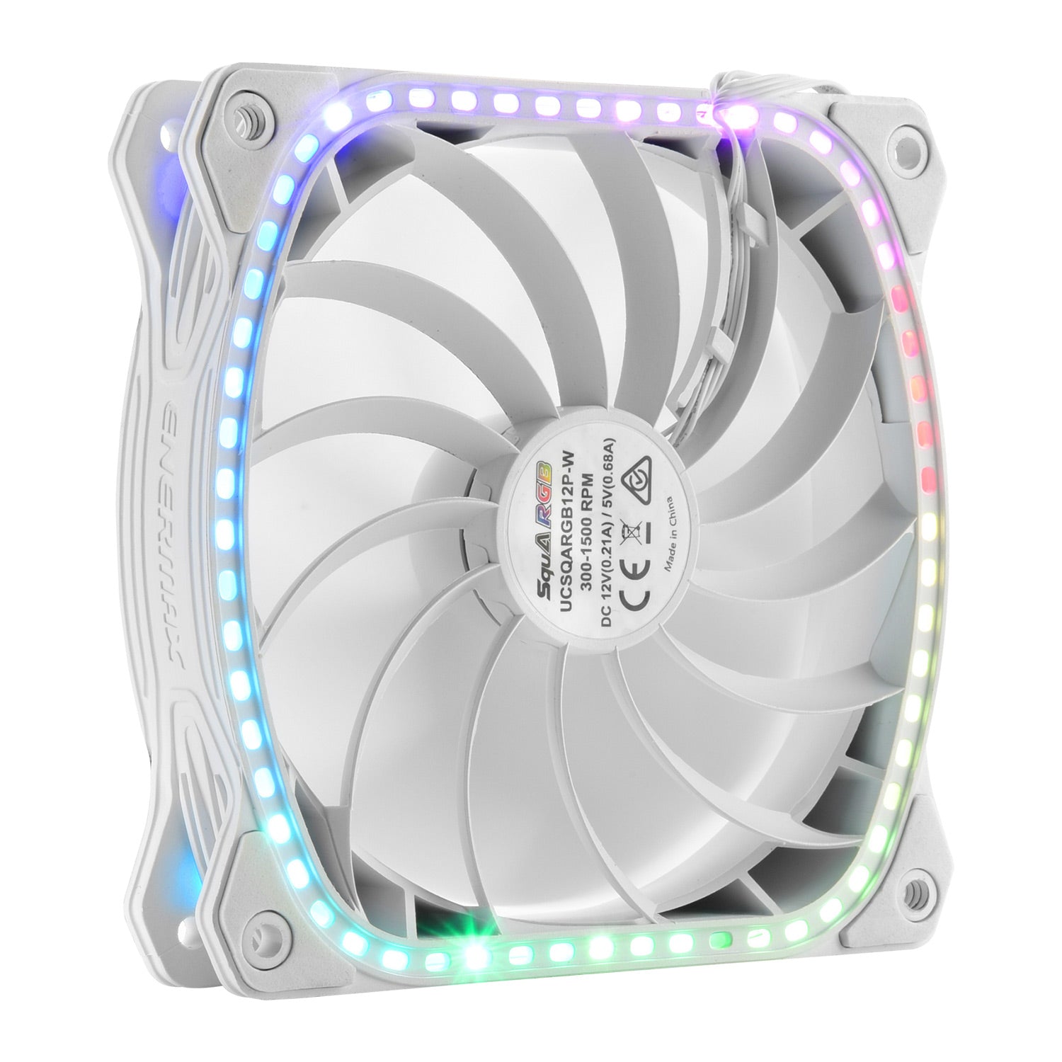 Ventilador gaming enermax squa rgb 120 mm blanco