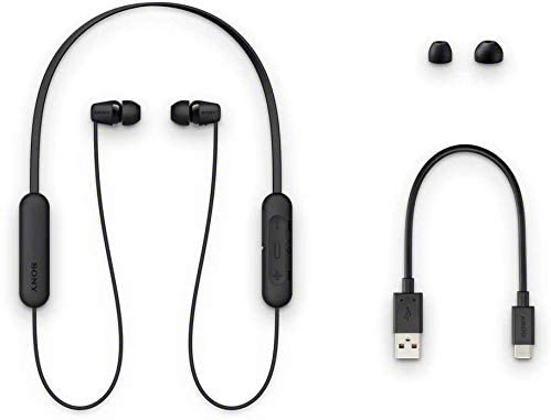 Auriculares sony wic200b - negro - inalambricos - microfono