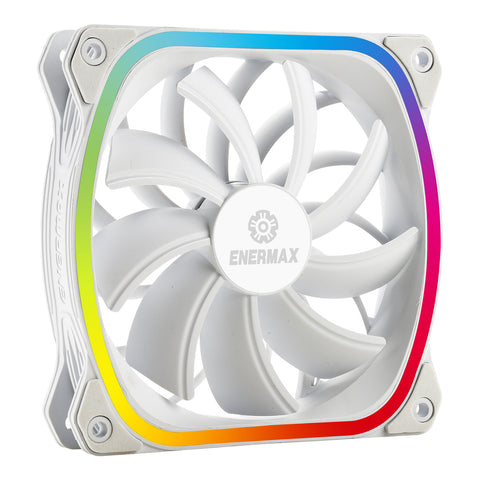 Ventilador gaming enermax squa rgb blanco 120mm pack de 3