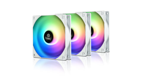 Ventilador gaming enermax hf120 rgb blanco 12cm pack de 3