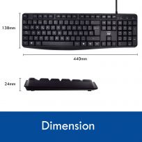 Teclado ewent ew3001 usb con escritura silenciosa