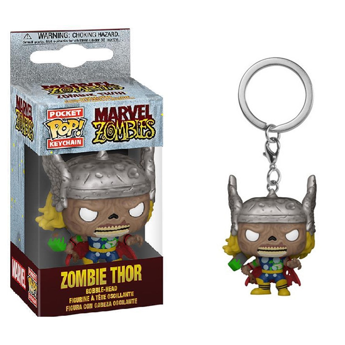 Funko pop keychain llavero marvel thor zombie 54426