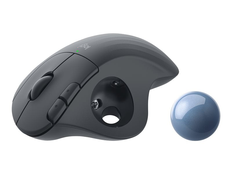 Mouse raton logitech trackball ergo m575 optico wireless inalambrico grafito