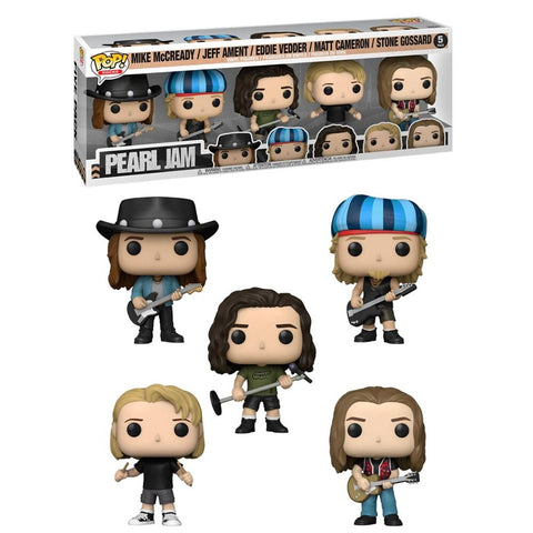 Funko pop estrellas del rock pearl jam pack 5 mike mccready jeff ament eddie vedder matt cameron stone gossard 60042