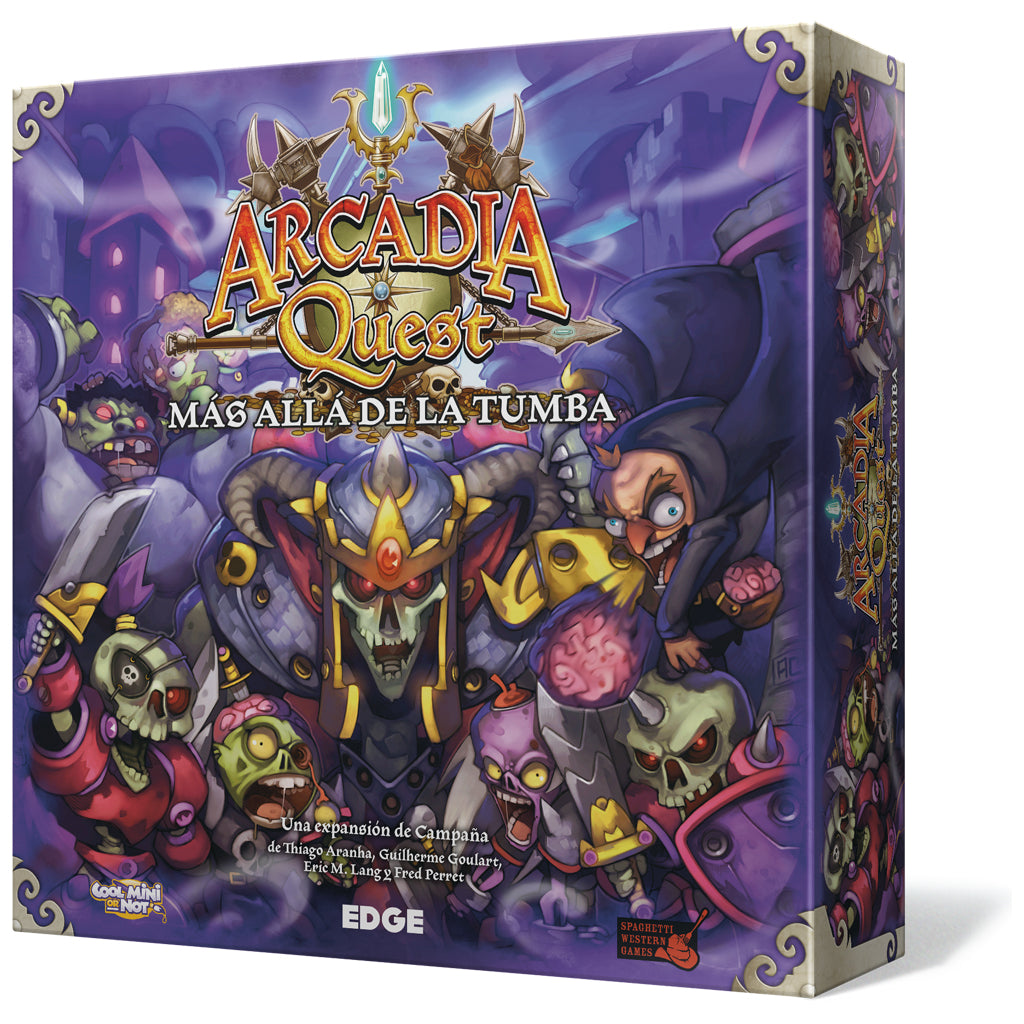 Juego de mesa arcadia quest: mas alla de la tumba pegi 14