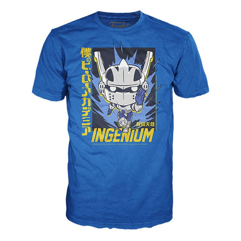 Pop & tee my hero academia tenya iida ingenium (full mech suit) funko + camiseta talla xl