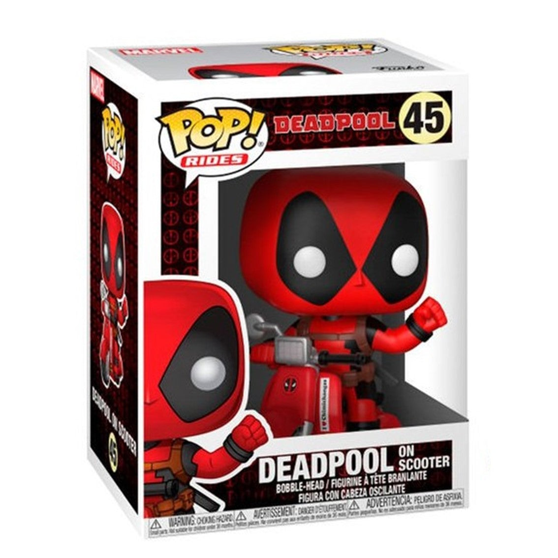 Funko pop rides marvel deadpool con scooter 30969