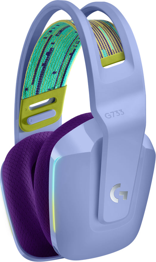 Auricular con microfono logitech g g7 gaming wireless inalambrico lila