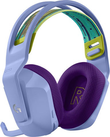 Auricular con microfono logitech g g7 gaming wireless inalambrico lila