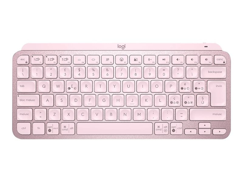 Teclado logitech mx keys mini rosa wireless inalambrico